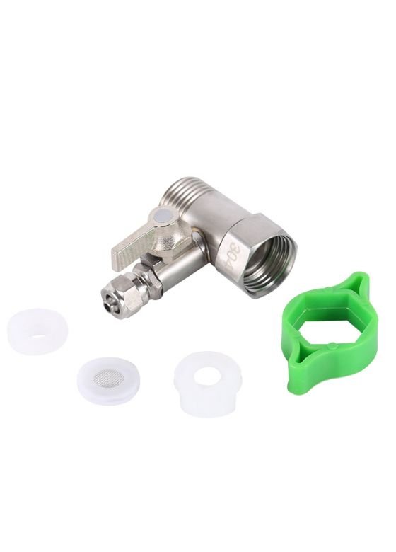 inline ball valve with integrated